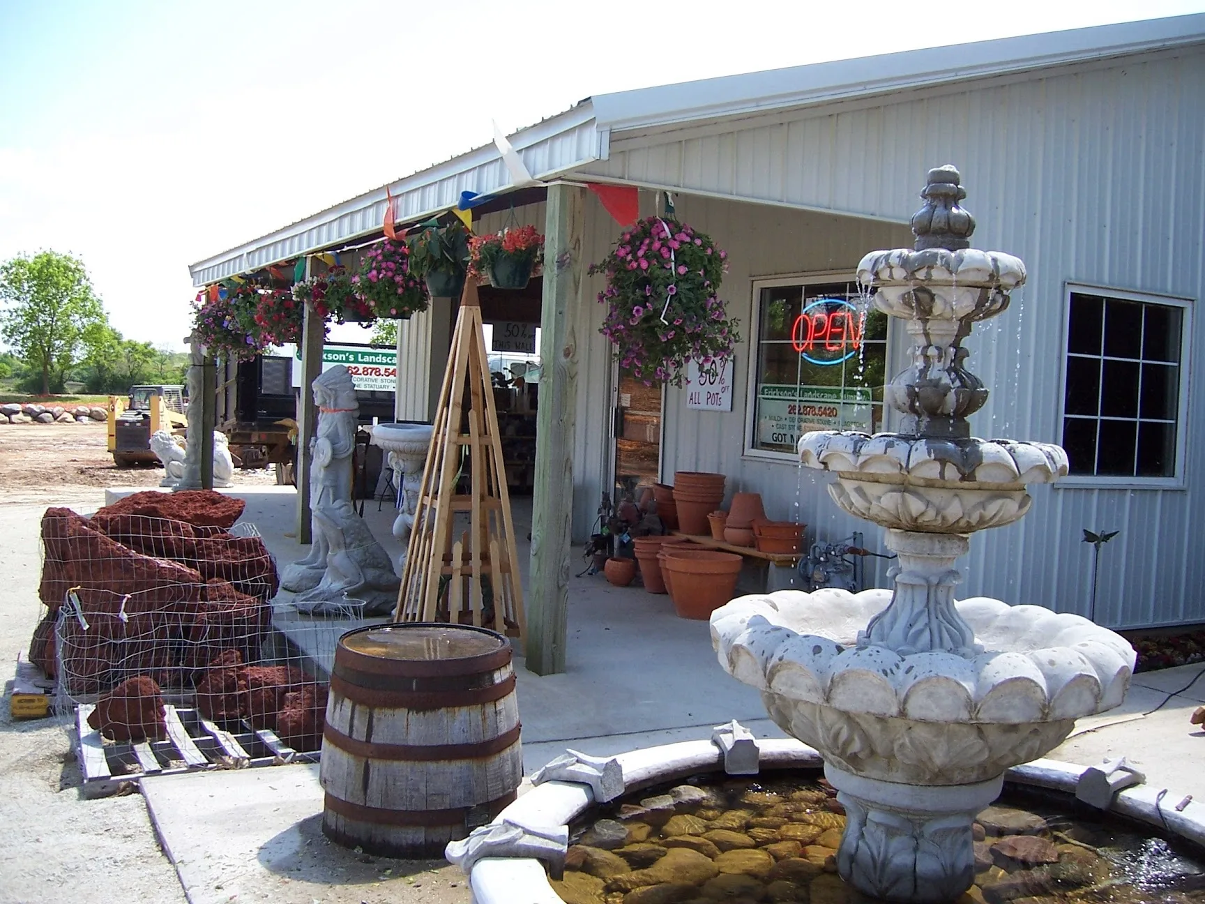 Erickson's Landscape Supply storefront, the real yard where FlintPOS is used.
